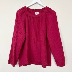 XiRENA Gauze Cotton Long Sleeve Shirt